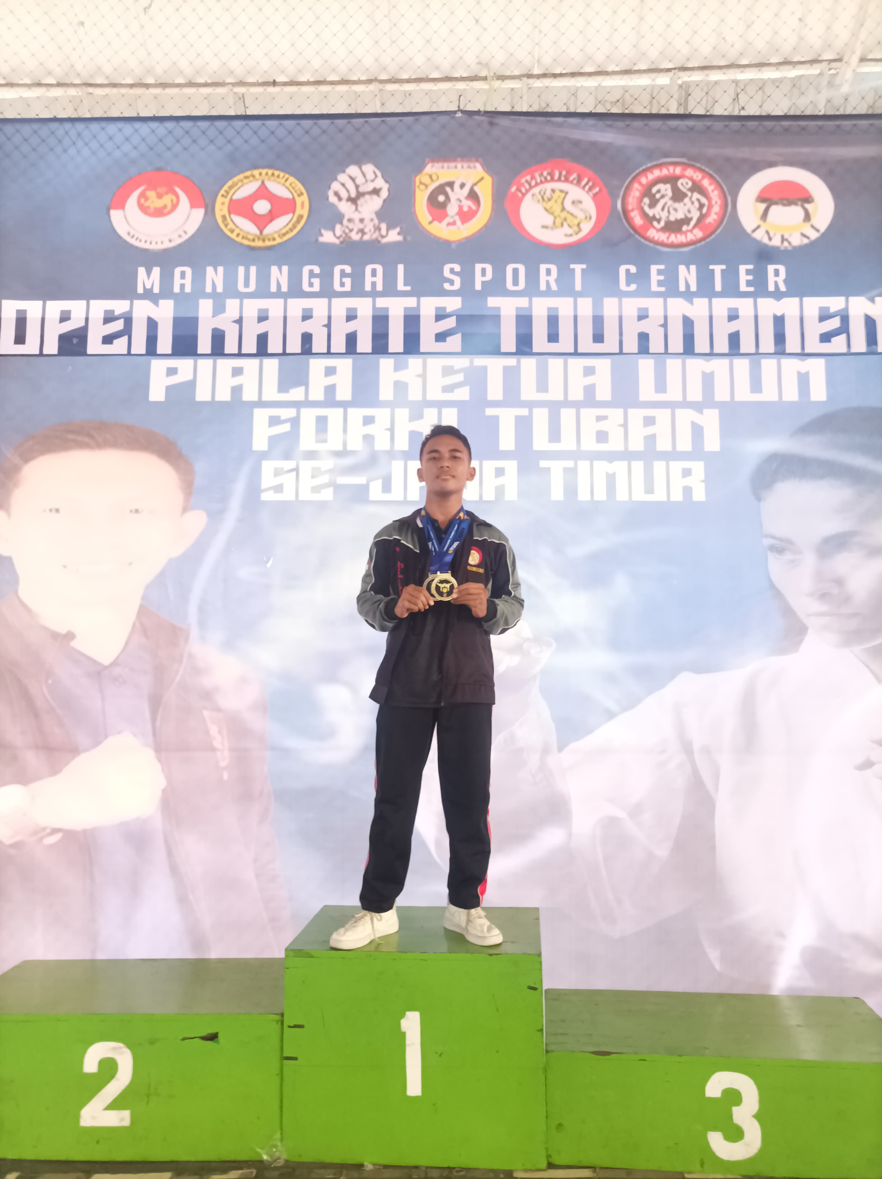 PIALA KETUA UMUM FORKI TUBAN kUMITE PERORANGAN +55Kg Putra SMA