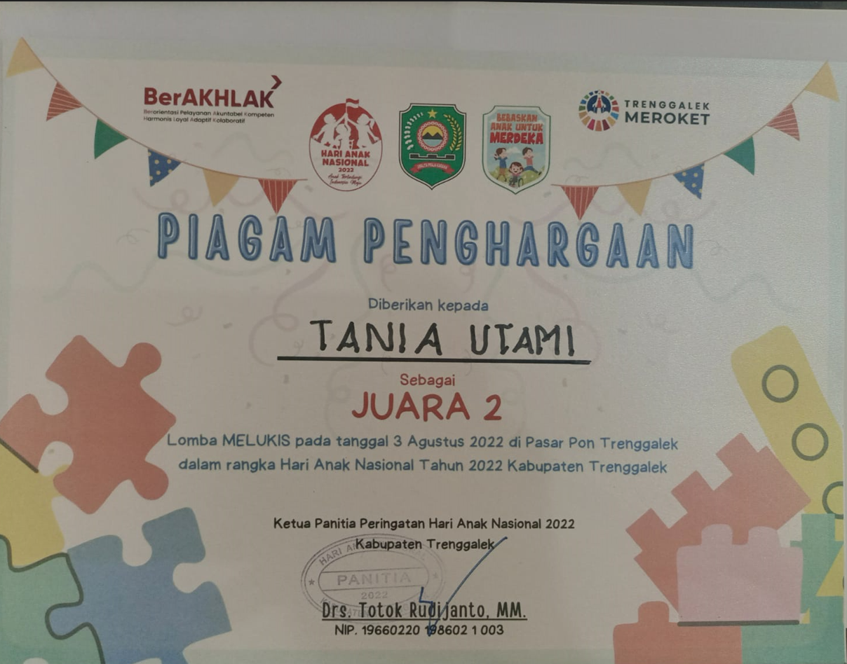 LOMBA MELUKIS DALAM RANGKA HARI ANAK NASIONAL TAHUN 2022