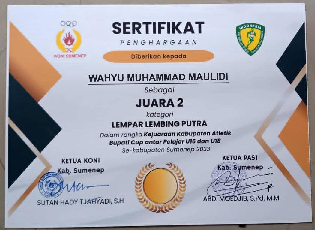 KEJUARAAN ATLETIK BUPATI CUP ANTAR PELAJAR SUMENEP