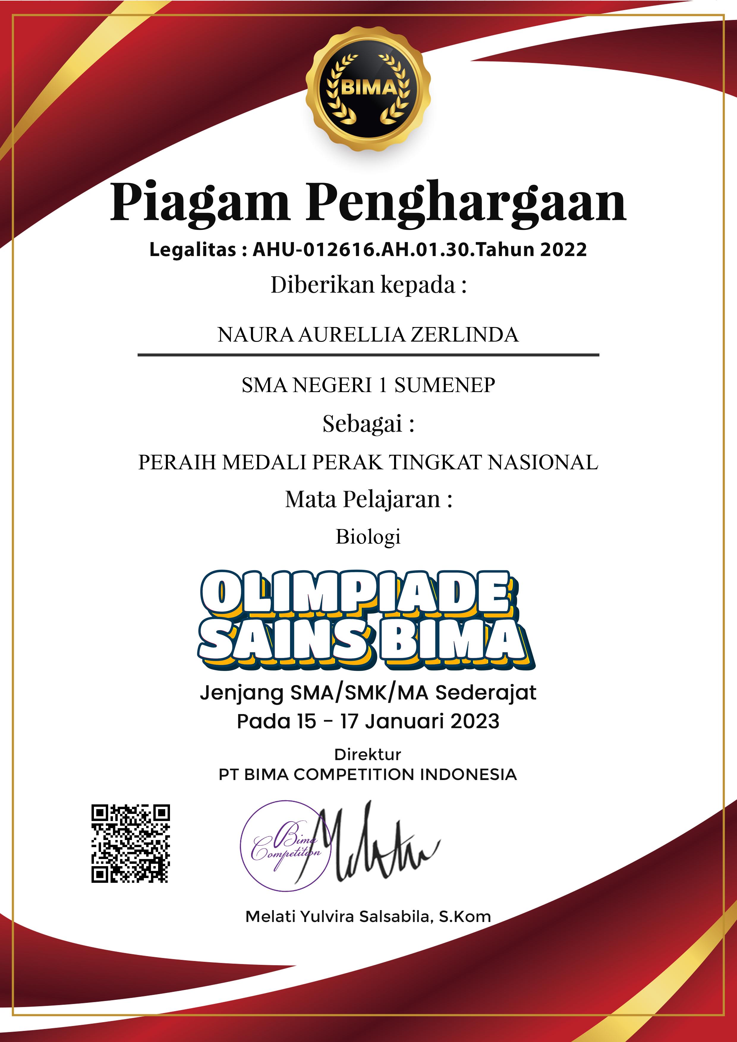 Olimpiade Sains Bima Mapel Biologi