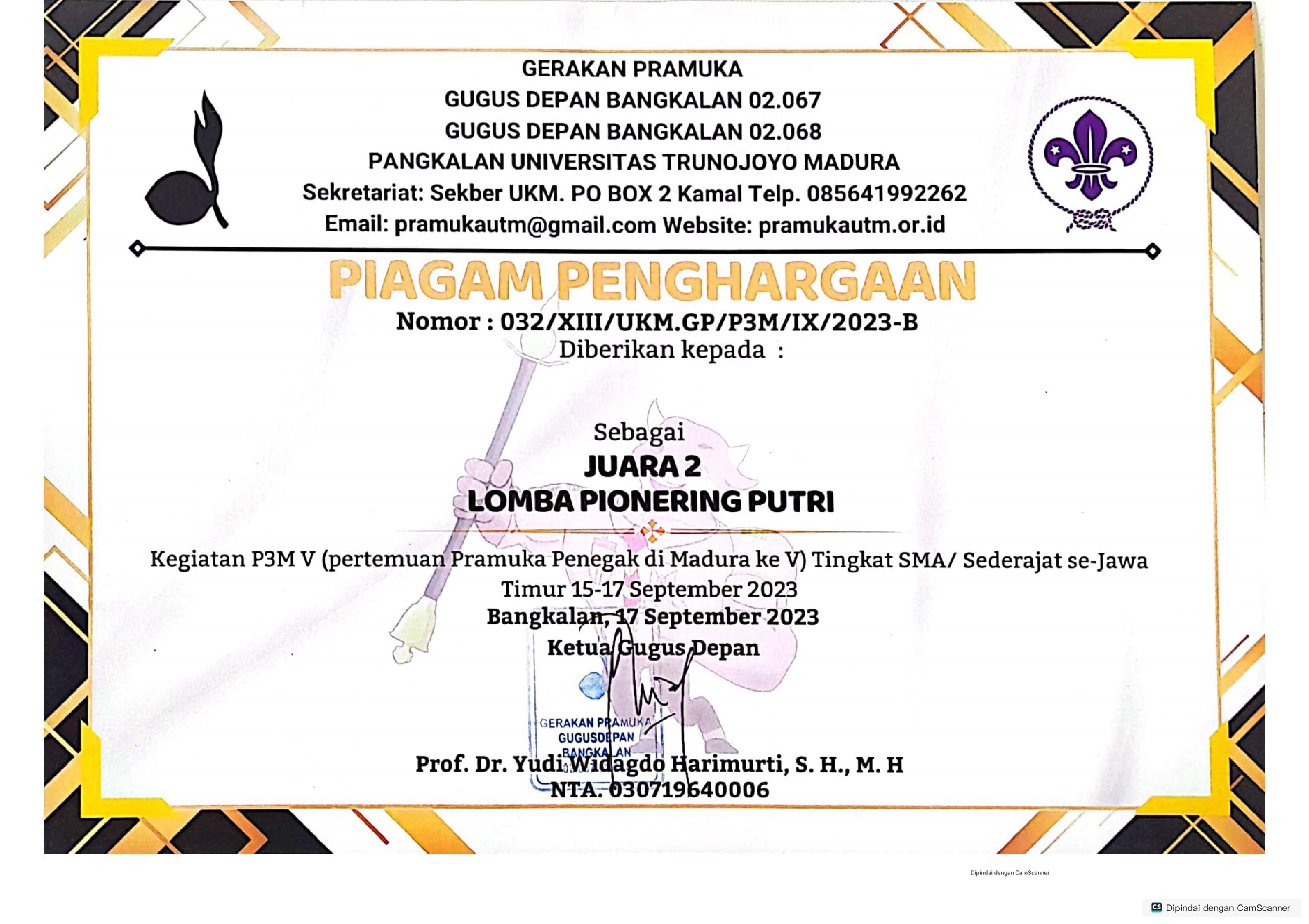 Pramuka (Lomba Pionering)