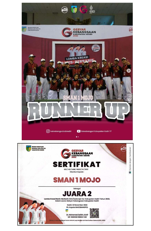 Lomba Kreasi Baris-Berbaris SMA/Sederajat Se-Kabupaten Kediri