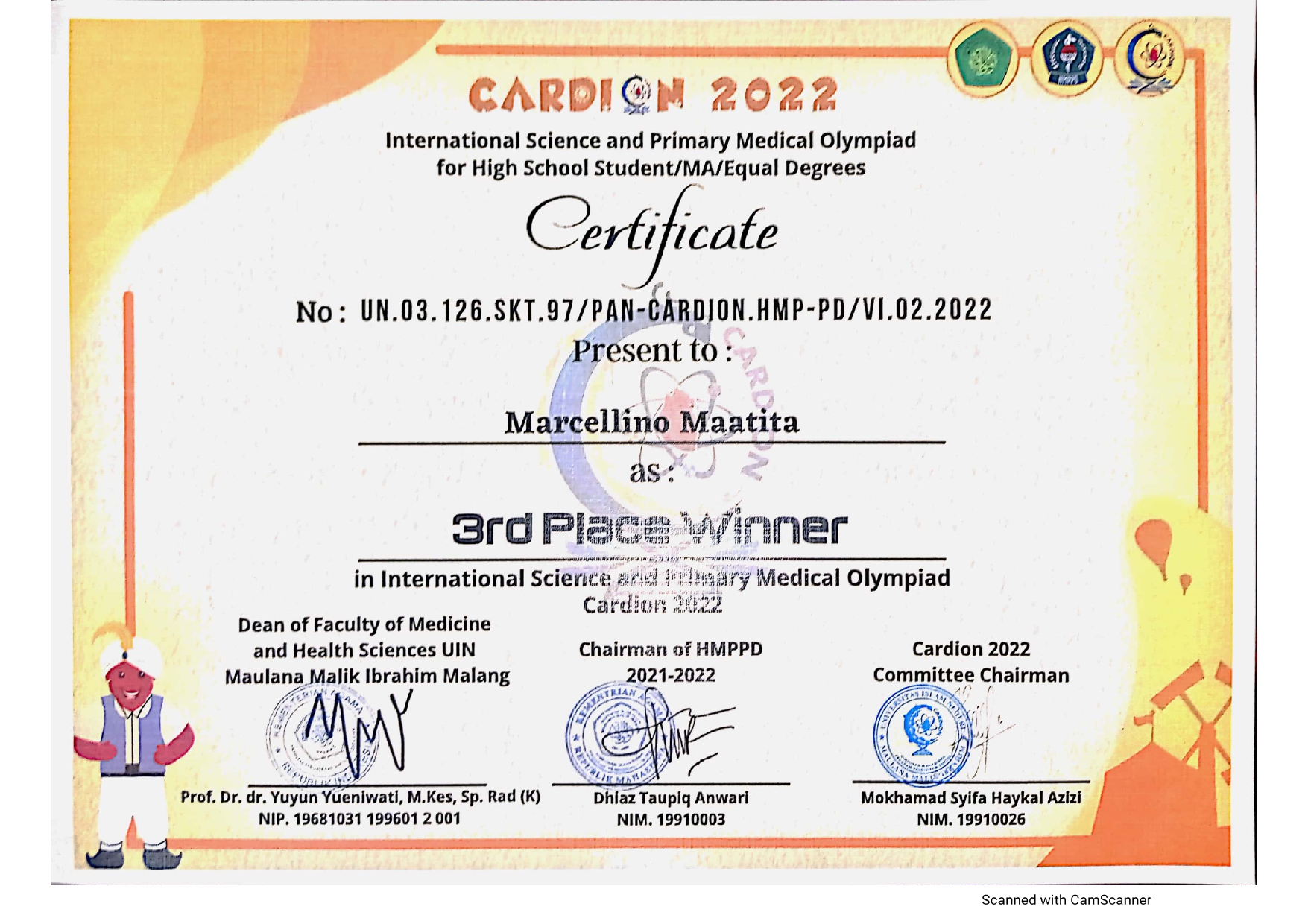 Cardion UIN Maulana Malik Ibrahim 2022