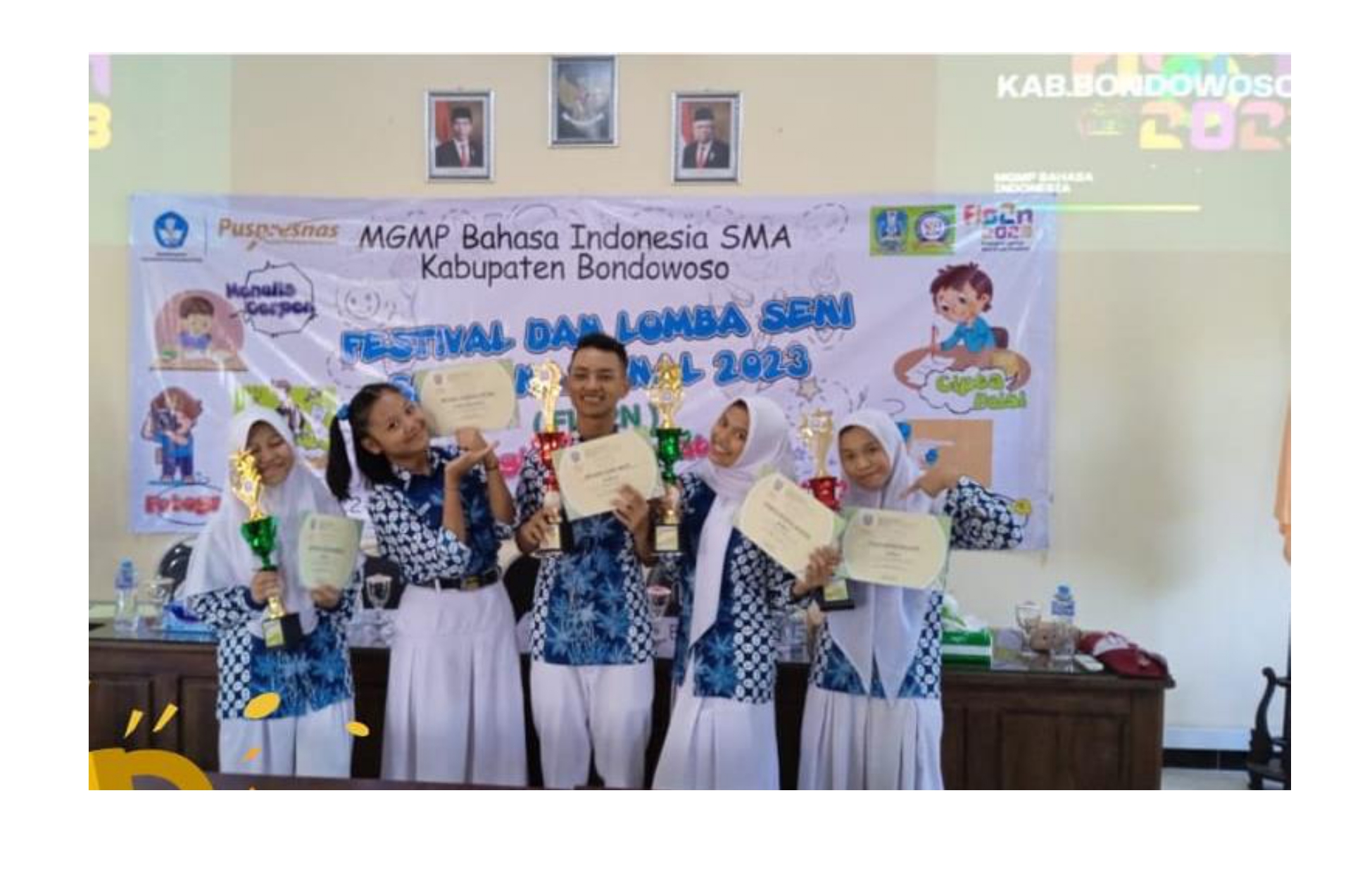 Juara 1  Menulis Cerpen FLS2N Bahasa, 22 Mei 2023