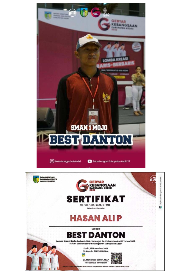 Lomba Kreasi Baris-Berbaris SMA/Sederajat Se-Kabupaten Kediri BEST DANTON