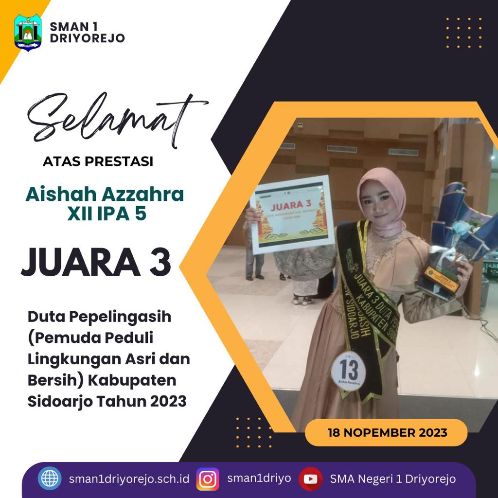 Duta Pepelingasih (Pemuda Peduli Lingkungan Asri dan Bersih) Kab. Sidoarjo Tahun 2023