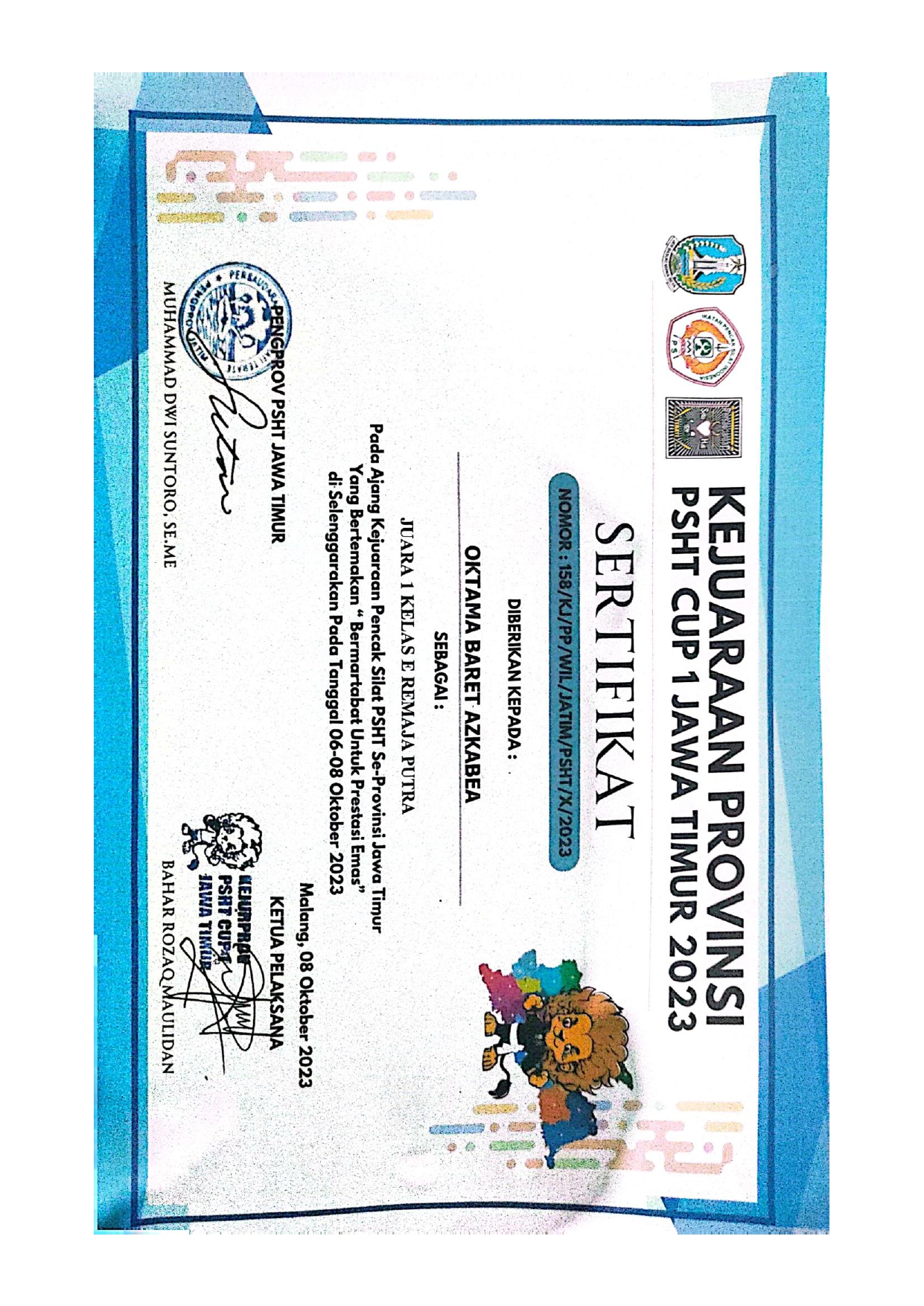 PSHT CUP JATIM KELAS F REMAJA PUTRA