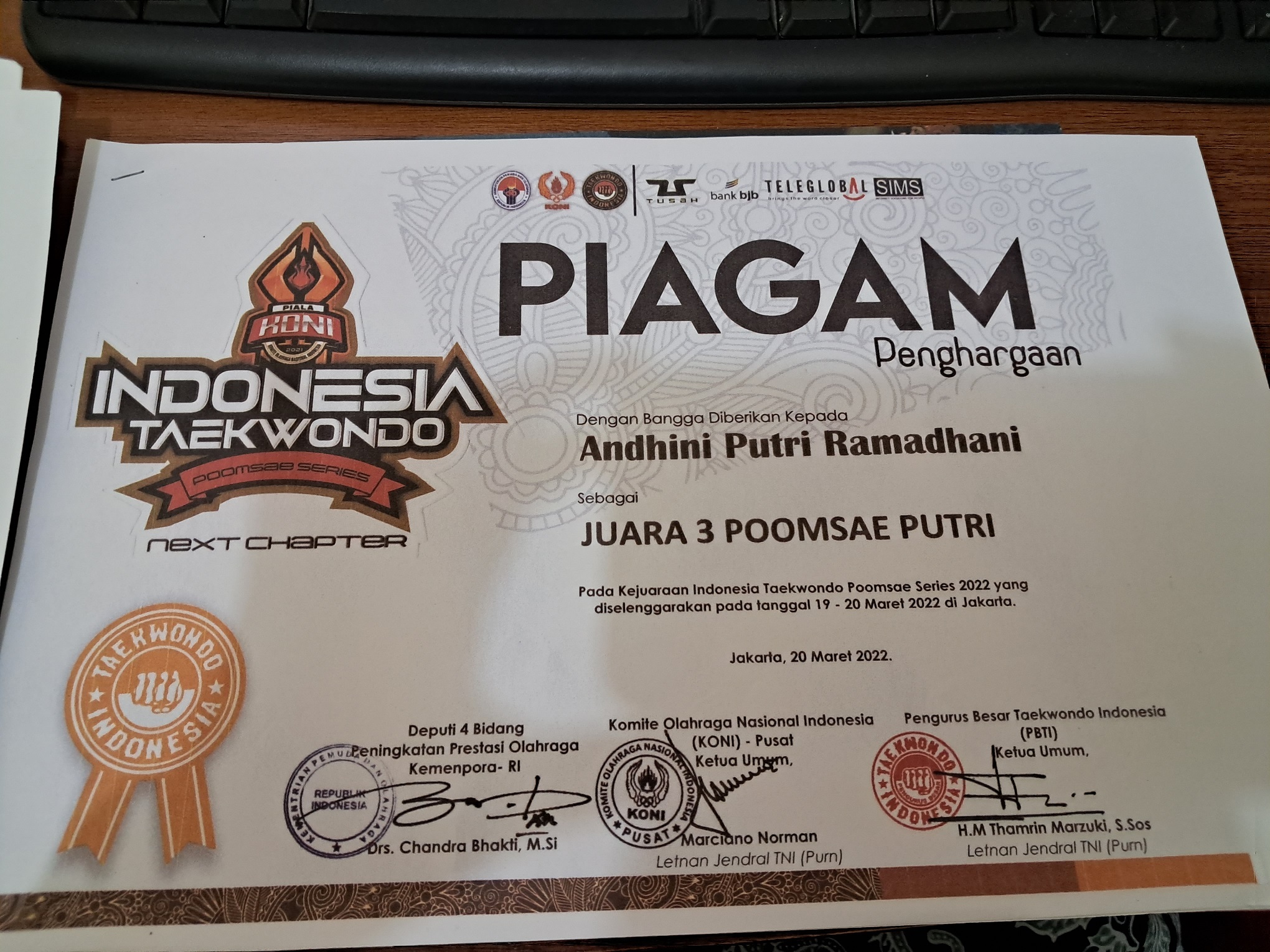 LOMBA TAEKWONDO 