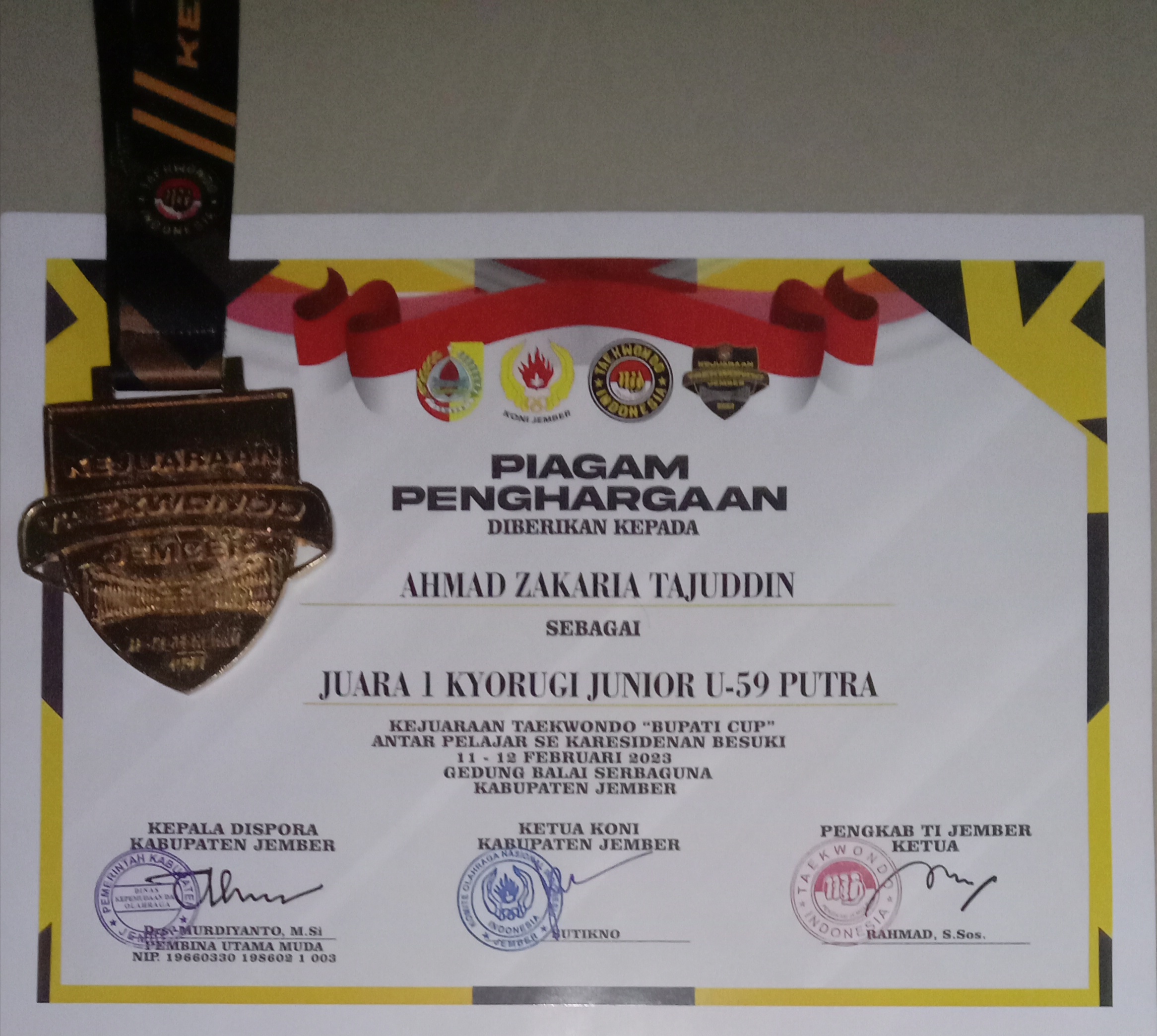 Kejuaraan Taekwondo Bupati Cup