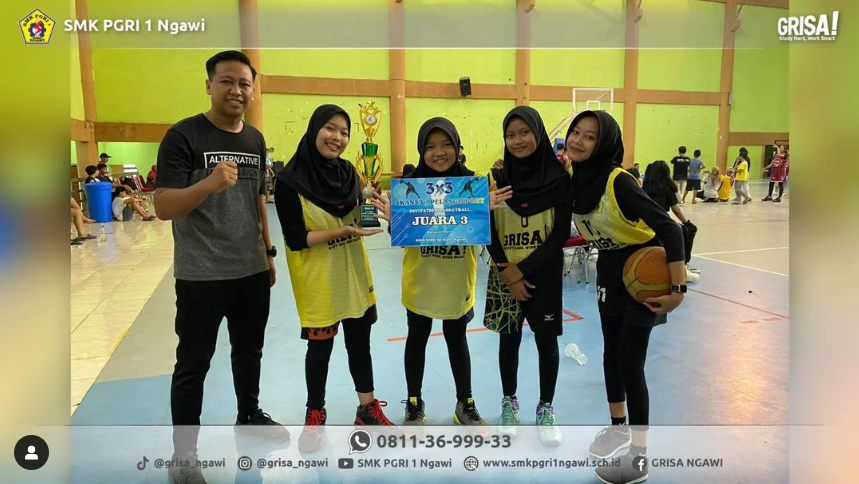 Skansa X Pelangi Sport Invitation Basketball 3 on 3 se-Kab. Ngawi Kategori SMA/SMK Putri