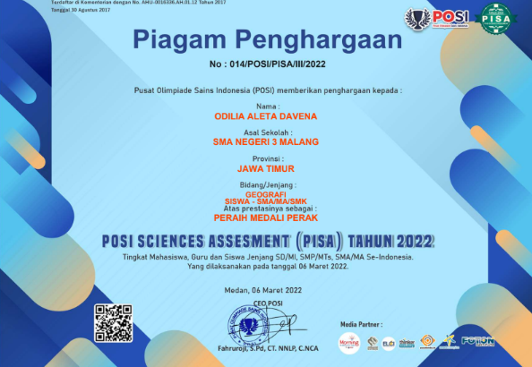 Posi Sciences Assessment (PISA) Tahun 2022