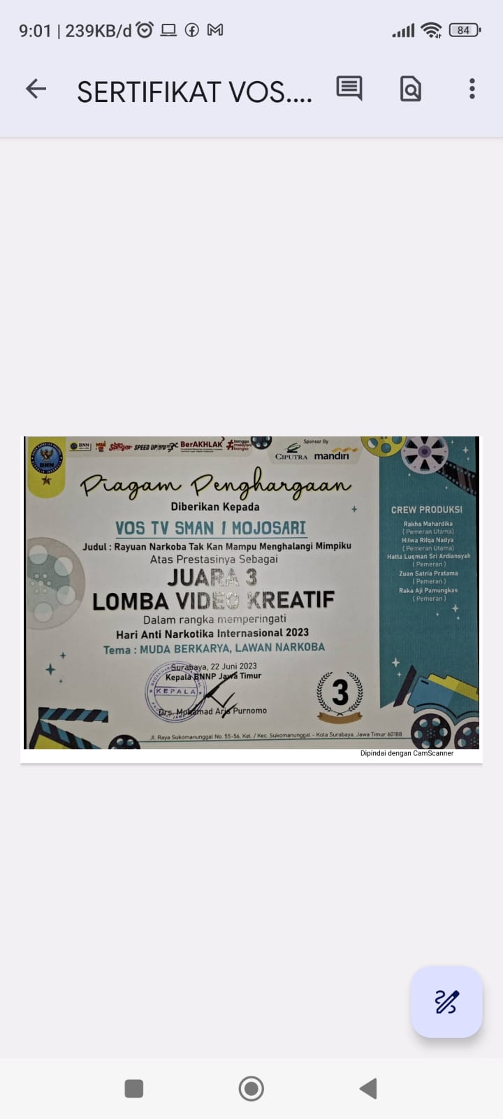 Lomba Video Kreatif