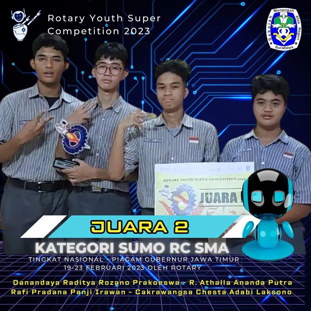 Lomba Robotika Tingkat Nasional Rotary Youth Super Competition 2023, Kategori Sumo RC SMA