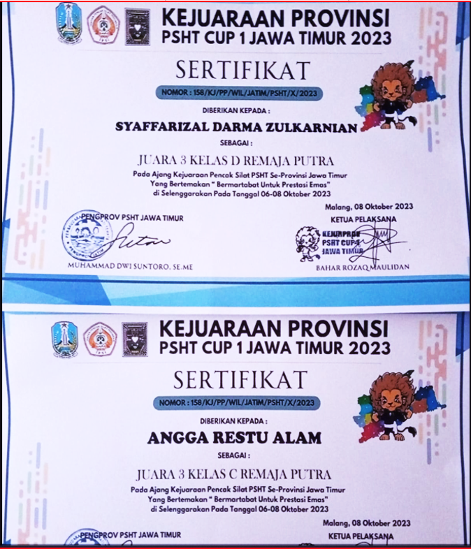 LOMBA SILAT PSHT CUP 1 JATIM  