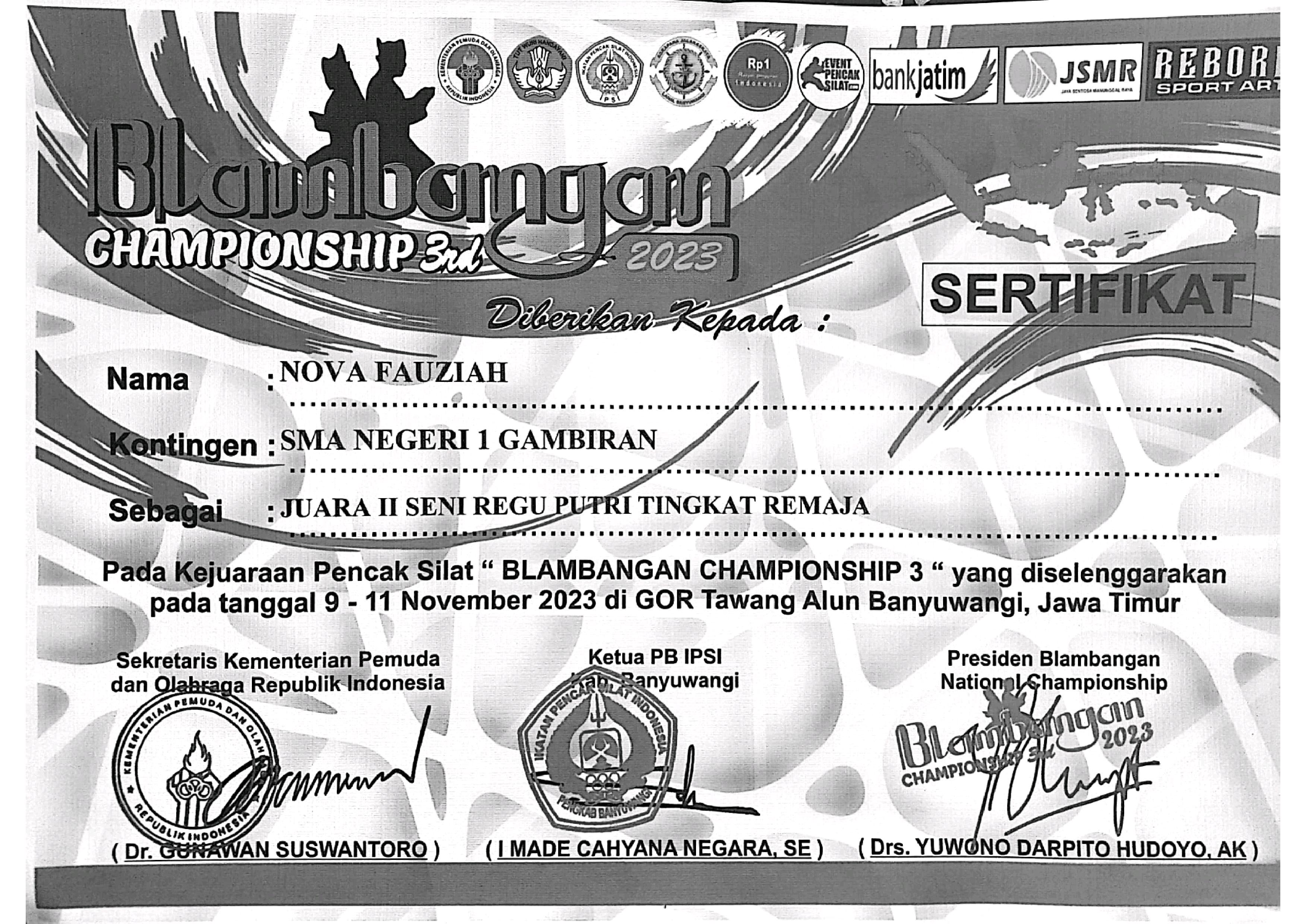 BLAMBANGAN CHAMPIONSHIP 3