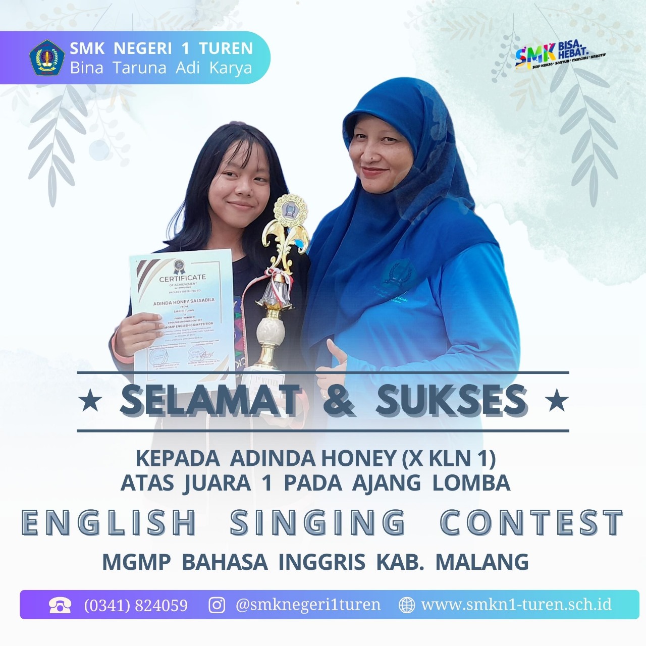 Juara 1 English Singing Contest