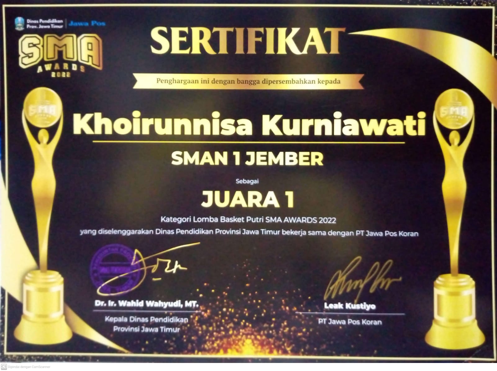 Lomba Basket Putri SMA AWARDS 2022