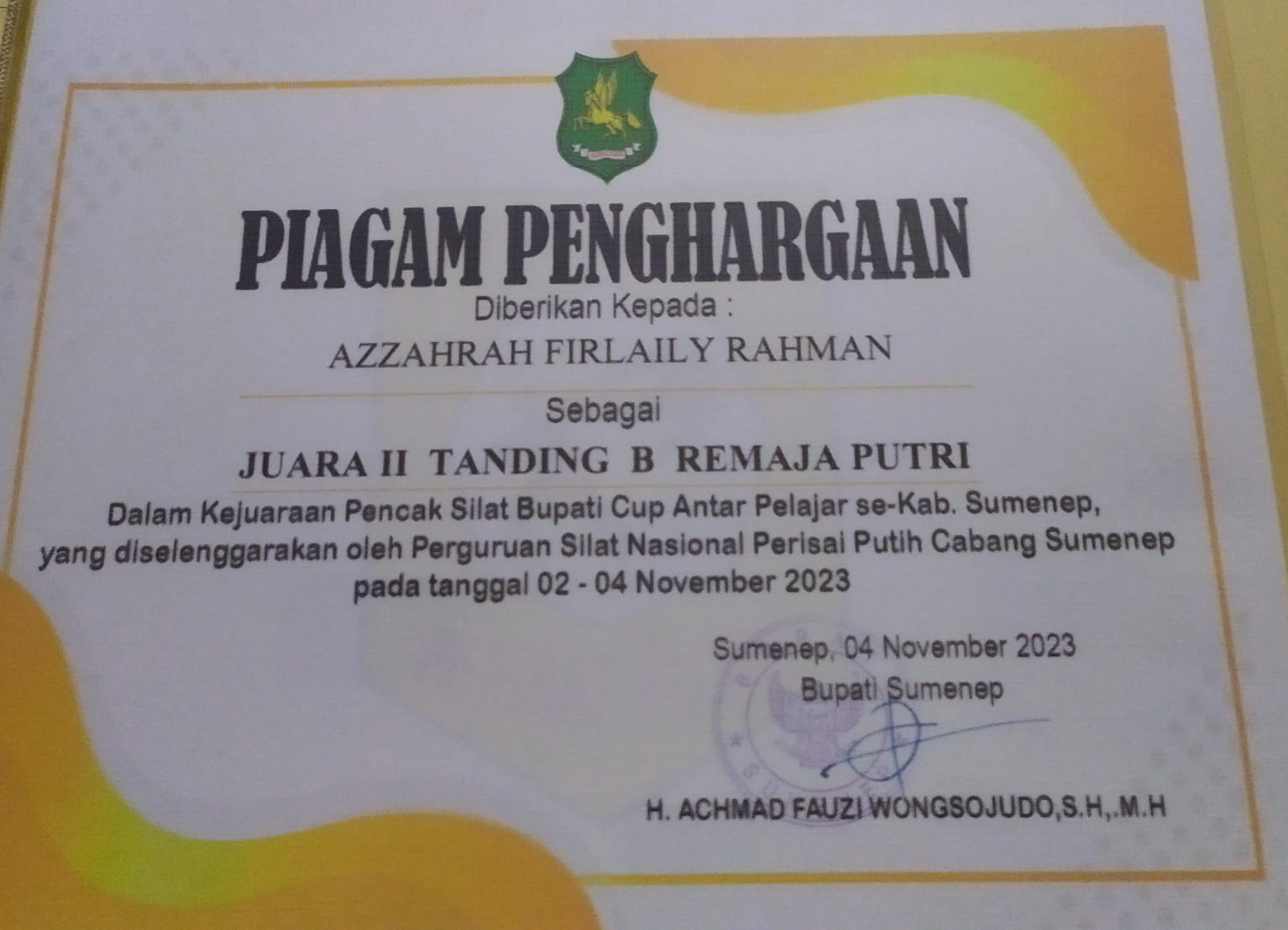 Kejuaraan Pencak Silat Bupati Cup Sumenep