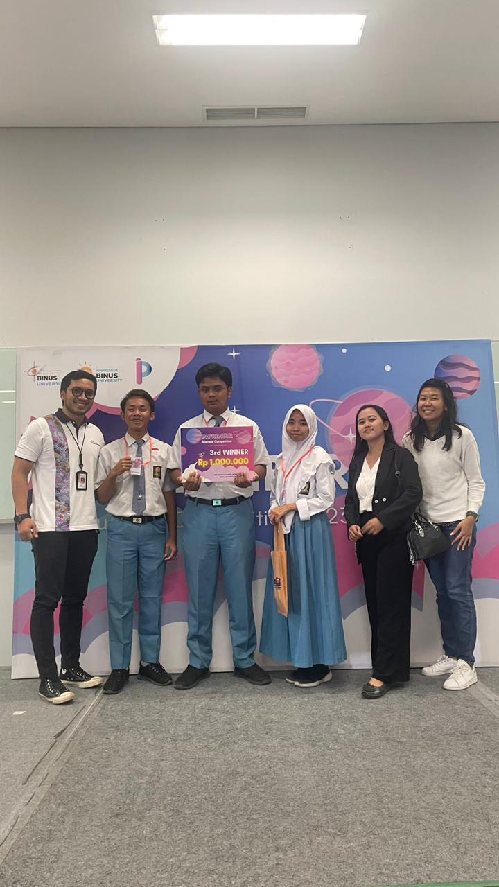 Pemenang Lomba Tingkat Nasional (IMPRENEUR 2023) Business Plan Competition by BINUS University tahun 2023