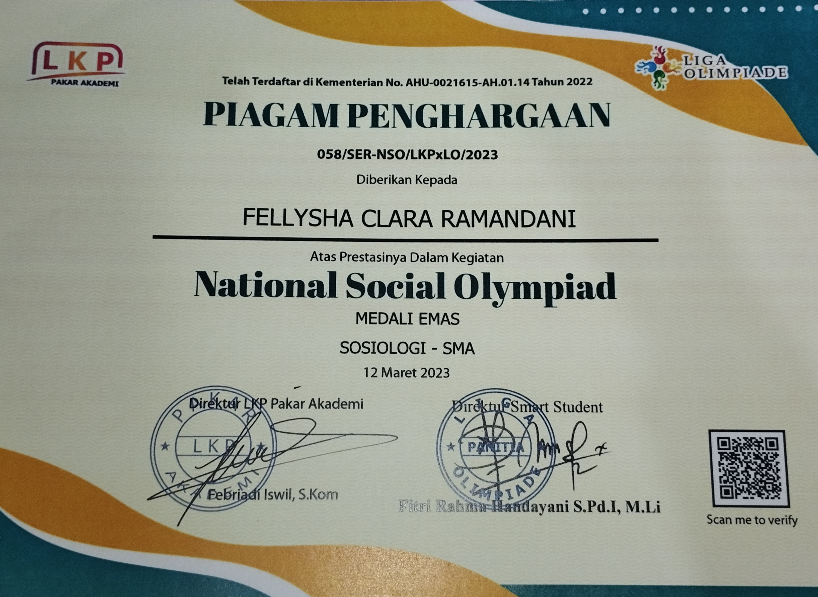 National social olympiad mapel sosiologi