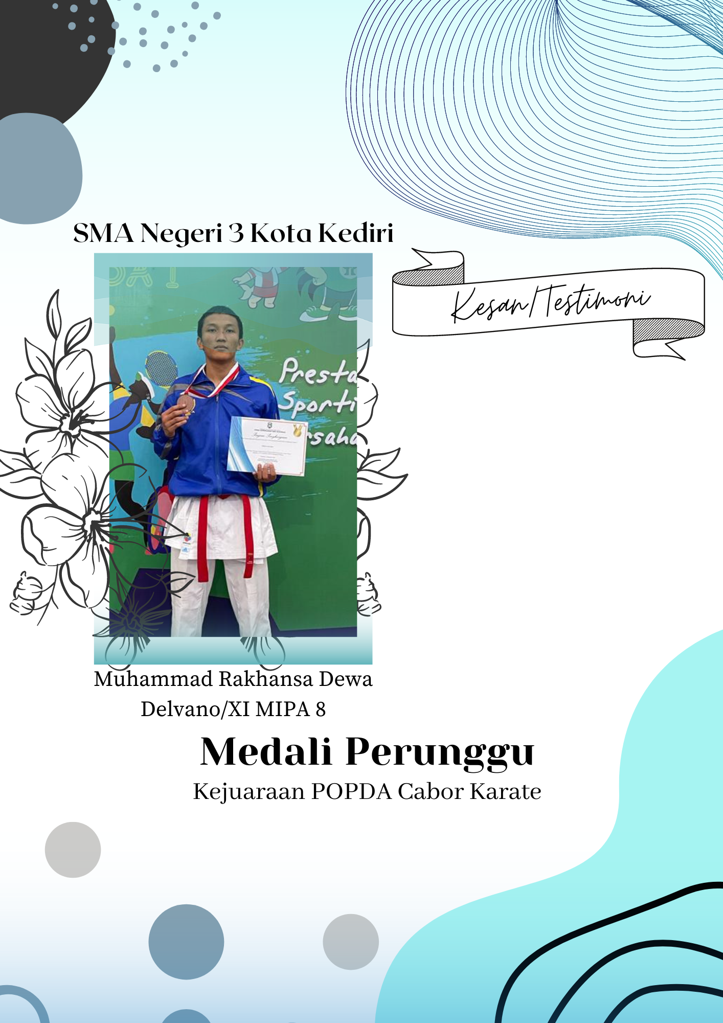 Juara 3 Karate POPDA