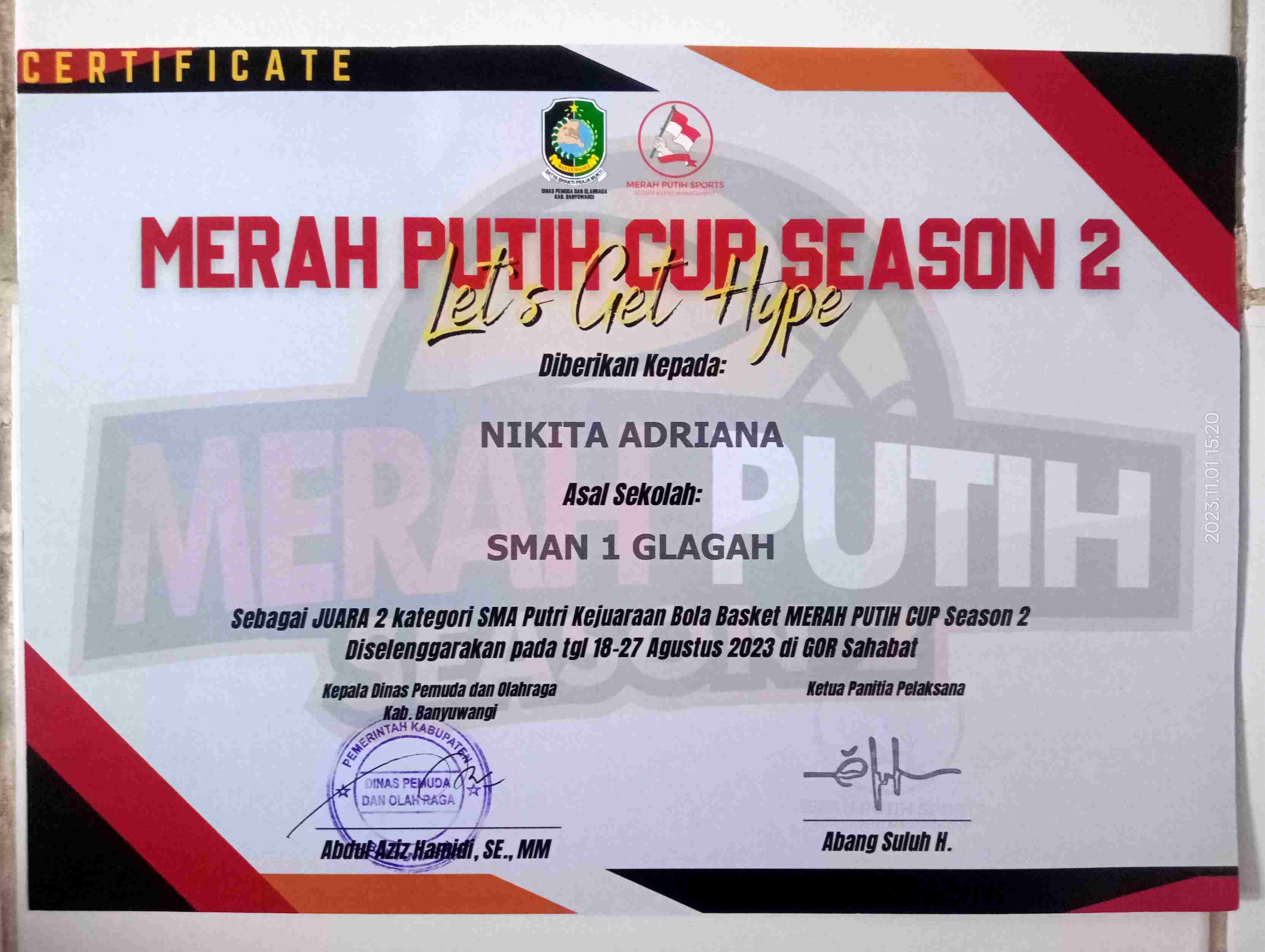 Kejuaraan Bola Basket Merah Putih Cup Season 2