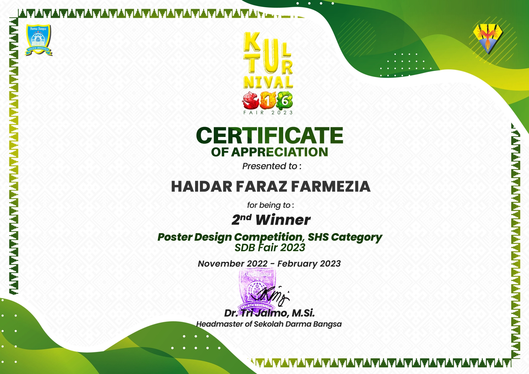 Lomba Poster Design Kulturnival 2023