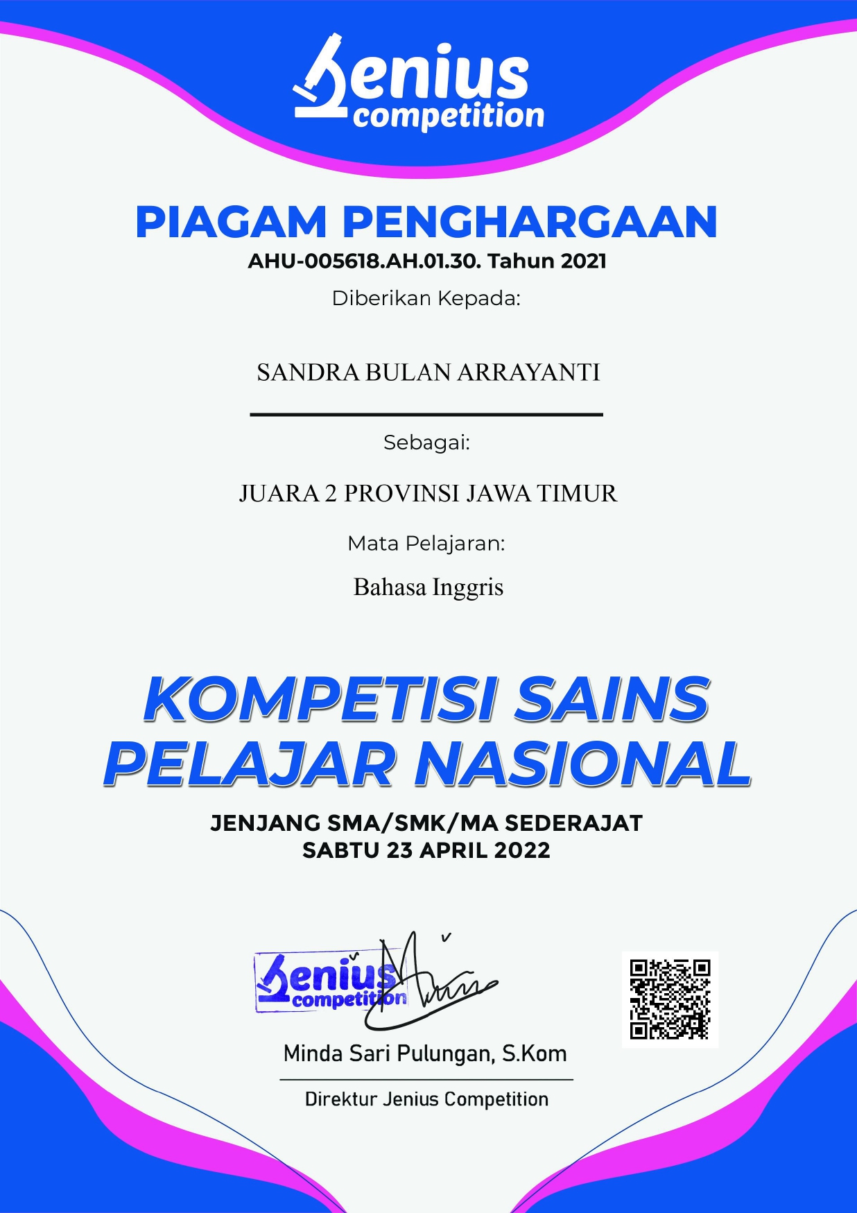 KOMPETISI SAINS PELAJAR NASIONAL (KSPN)