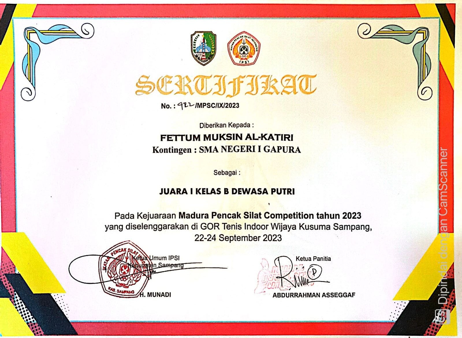 Madura Pencak Silat Competition