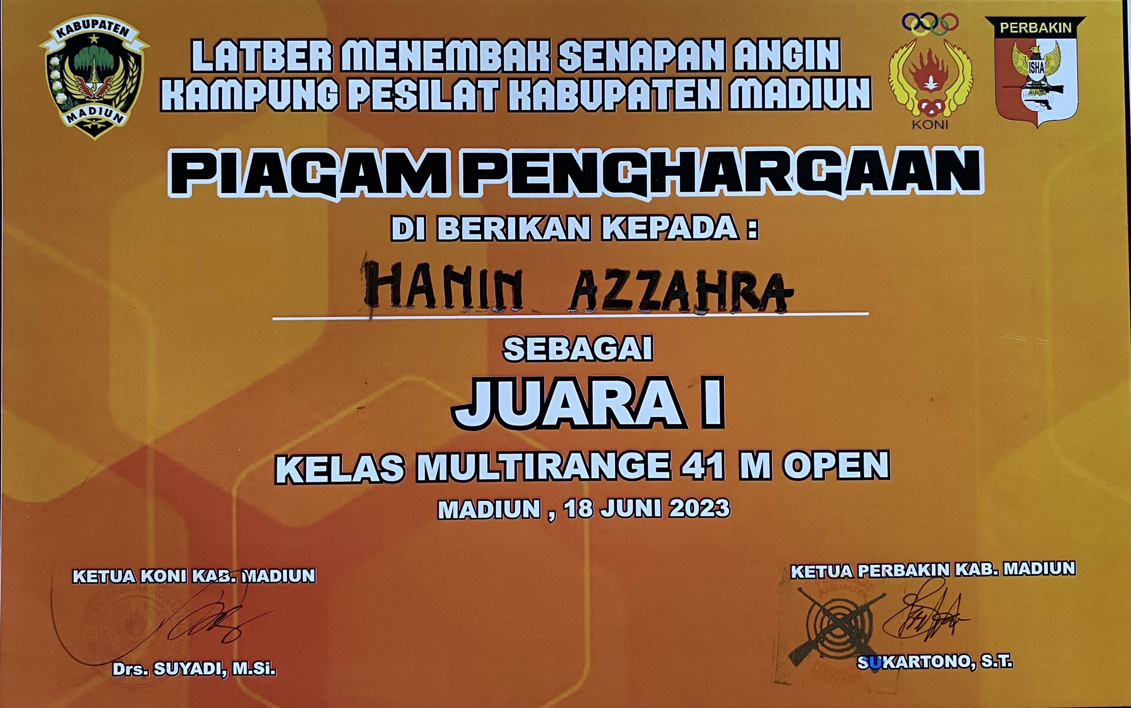 Lomba Menembak Kampung Pesilat Kab Madiun 2023