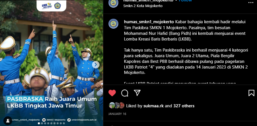 Juara Umum LKBB ini karena juga meraih Juara 2 Utama, Piala Bergilir Kapolres, dan Best PBB 