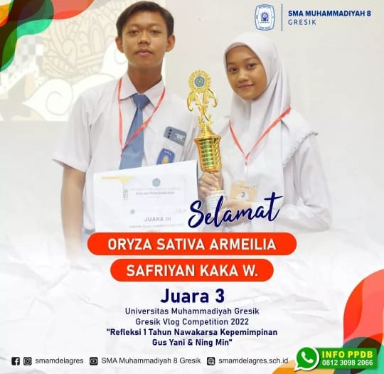 JUARA 3 UNIVERSITAS MUHAMMADIYAH GRESIK GRESIK VLOG COMPETITION 2022