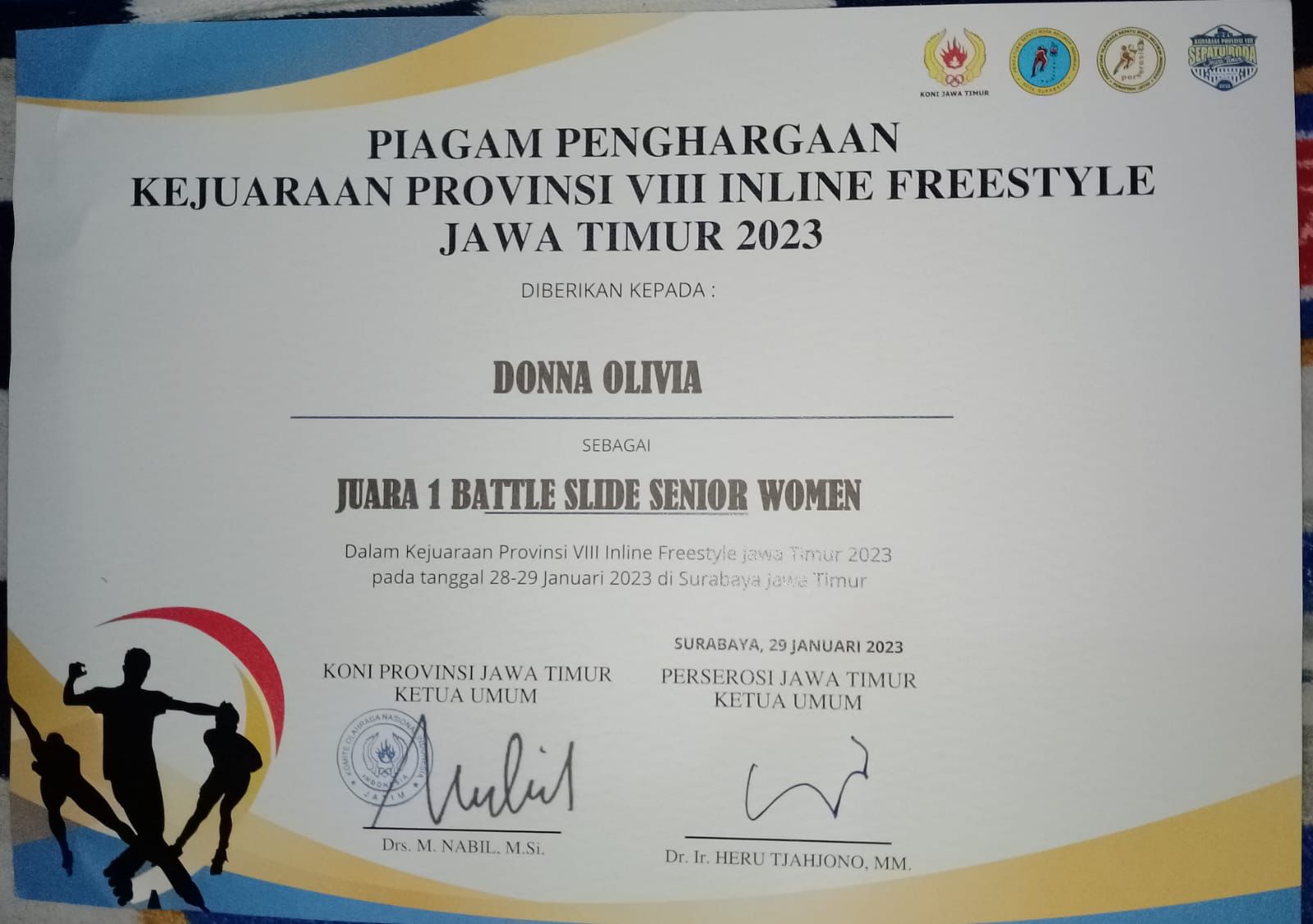 Battle Slide Senior Women Kejuaraan Provinsi Inline Freestyle Jawa Timur 2023