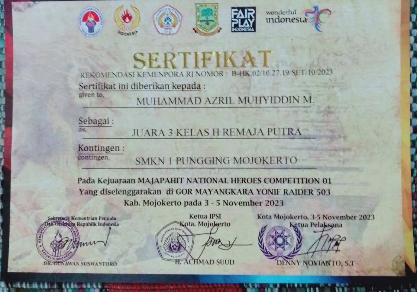 Kejuaraan Majapahit National Heroes Competition 01