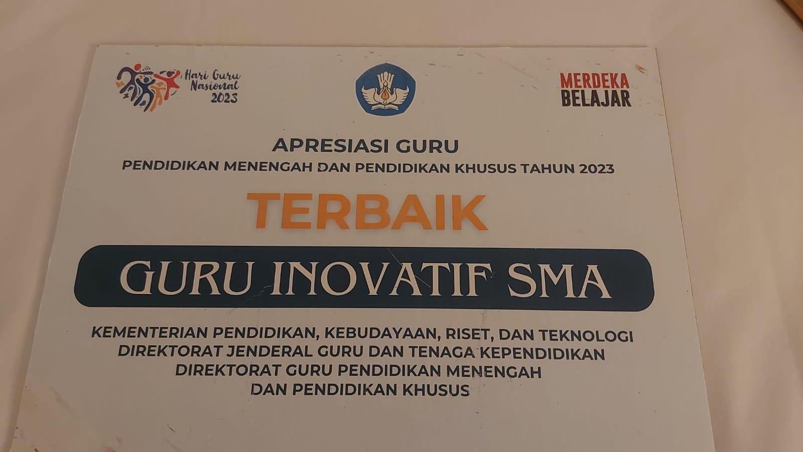 Terbaik Guru Inovatif SMA