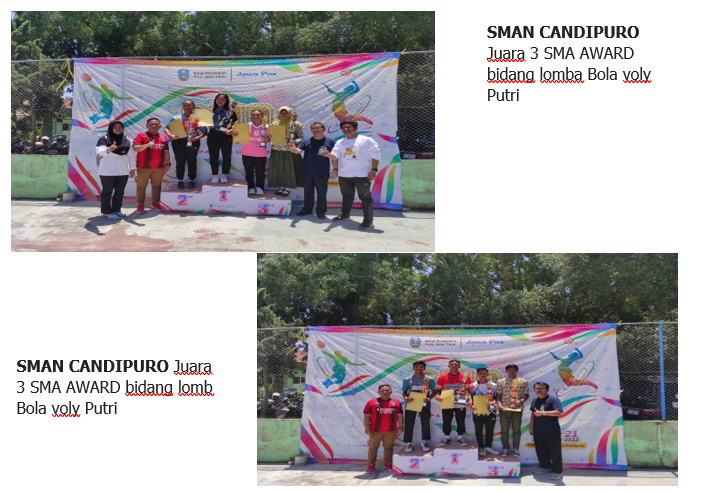 JUARA 3 SMA AWARD BIDANG LOMBA BOLA VOLY