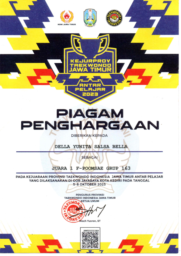 KEJURPROV TAEKWONDO JAWA TIMUR F-POOMSAE 163