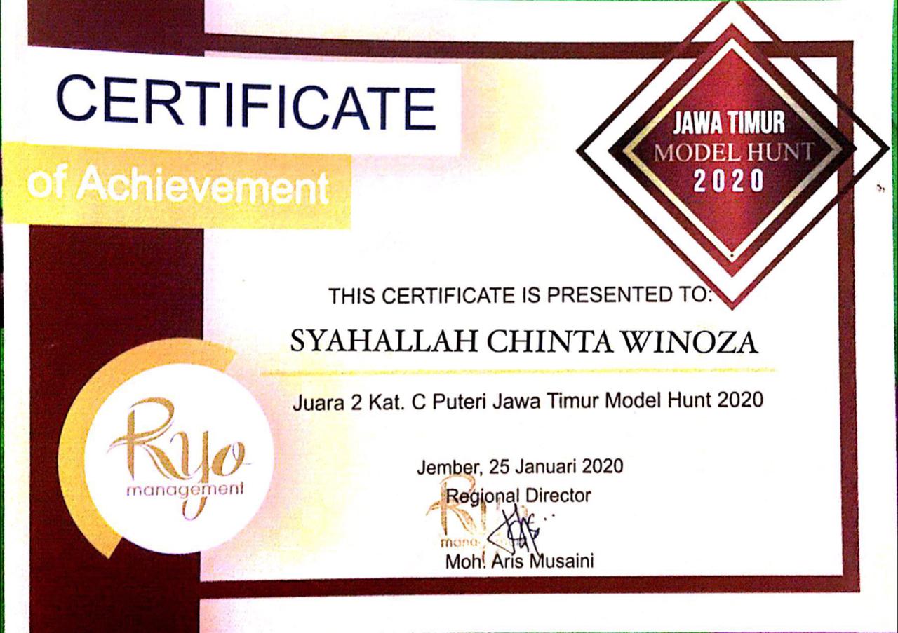 JUARA 2 JAWA TIMUR MODEL HUNT 2020