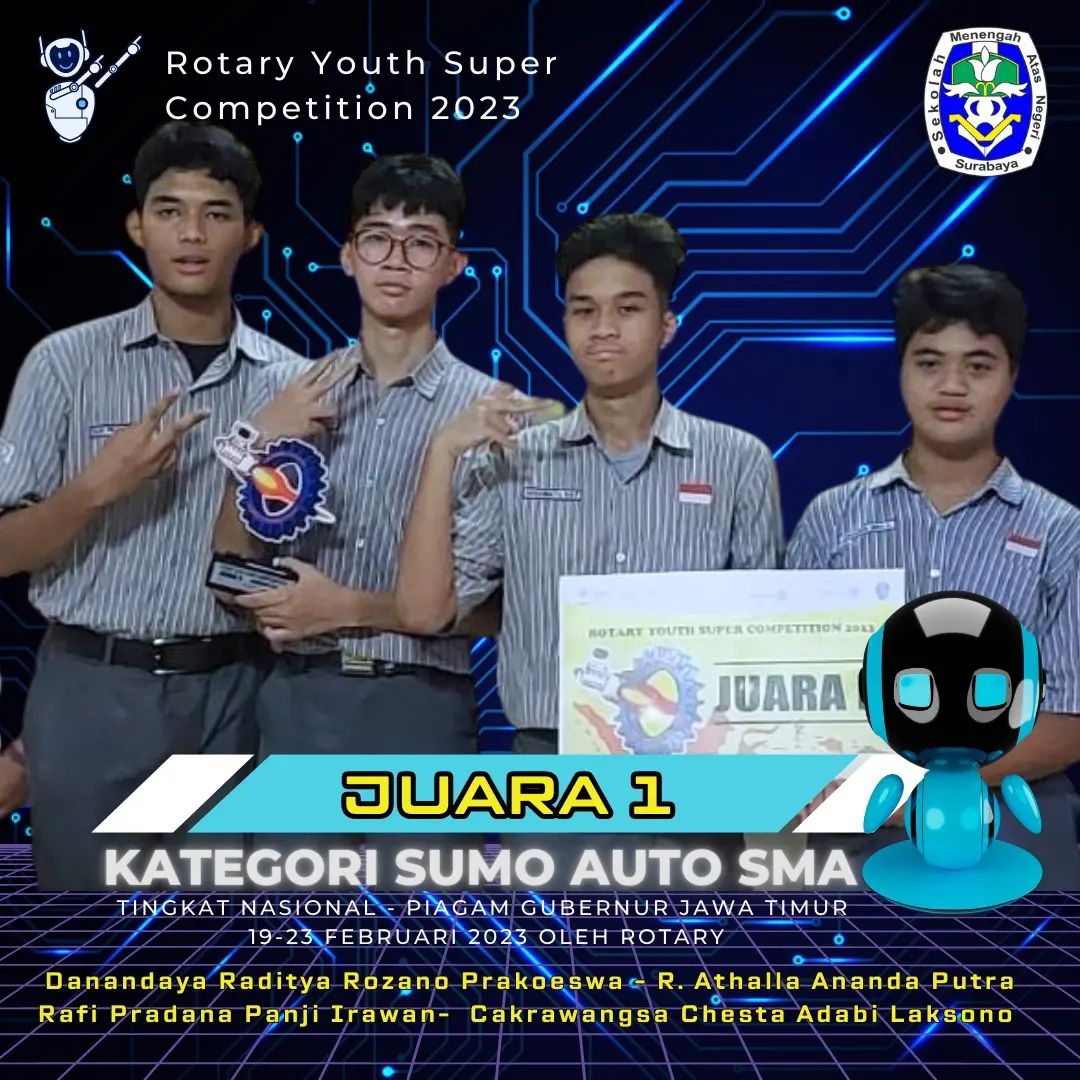  Lomba Robotika Tingkat Nasional Rotary Youth Super Competition 2023 , kategori SUMO Auto SMA