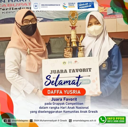 JUARA FAVORIT PADA GRAPYAK COMPETITION DALAM RANGKA HARI ANAK NASIONAL