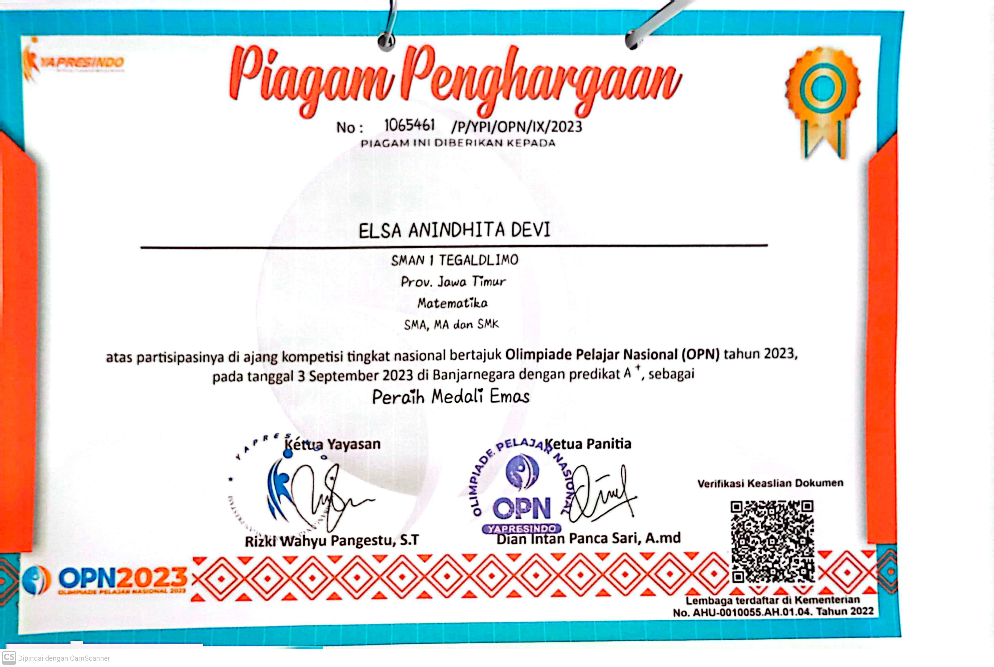 Olimpiade Pelajar Nasional (OPN)