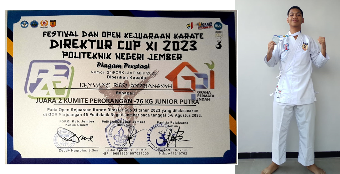 KEJUARAAN KARATE DIREKTUR CUP XI (KUMITE PERORANGAN - 76 KG JUNIOR PUTRA)