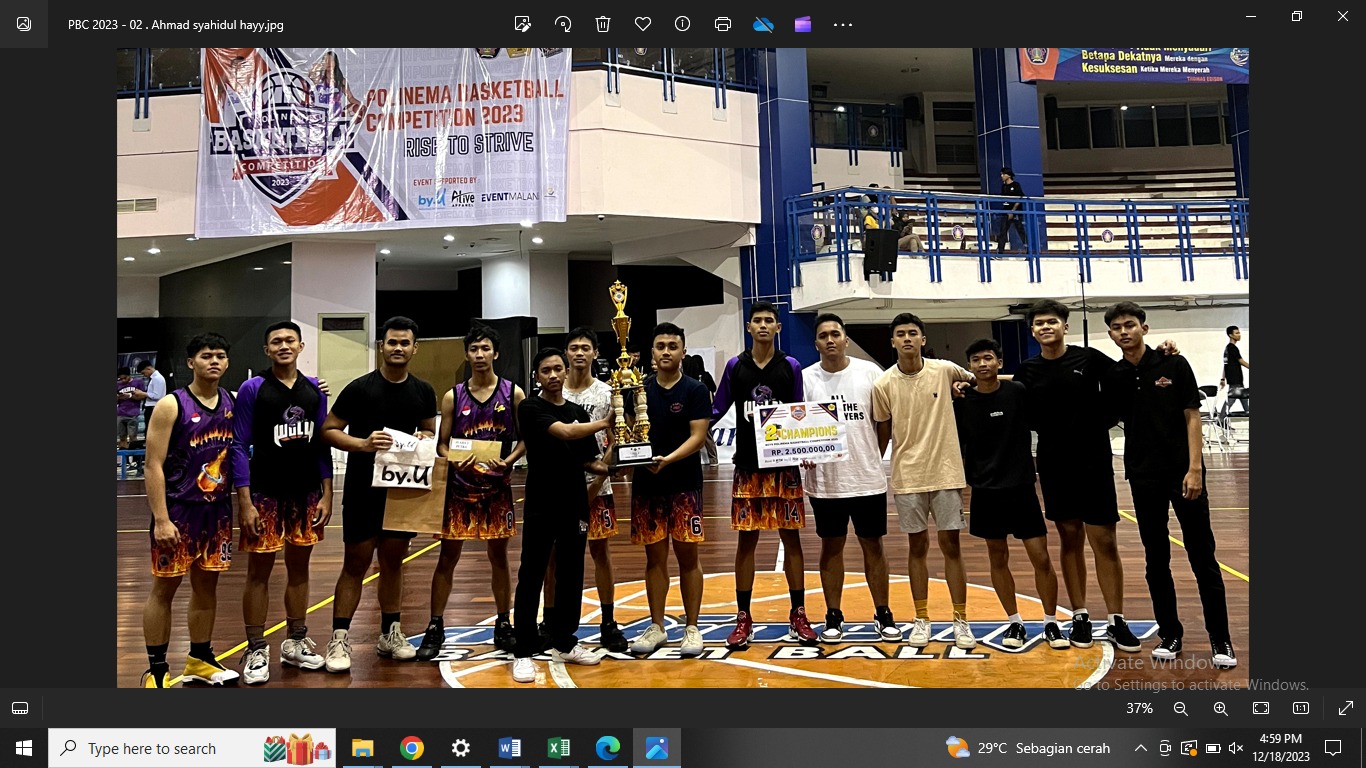 Basketball tournament dalam rangka hut BNN ke 21 