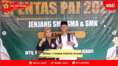 Pentas PAI 2023 Bidang Lomba Pidato Putri