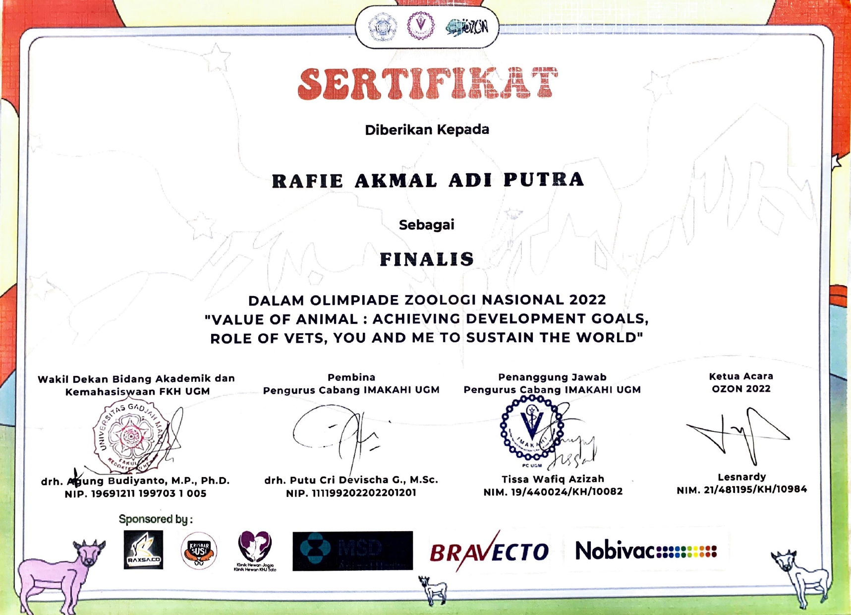 OLIMPIADE ZOOLOGI NASIONAL 2022