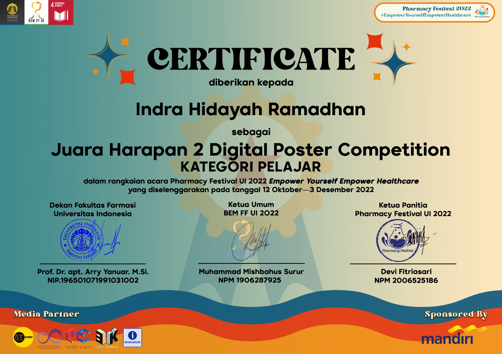 DIGITAL POSTER COMPETITION KATEGORI PELAJAR