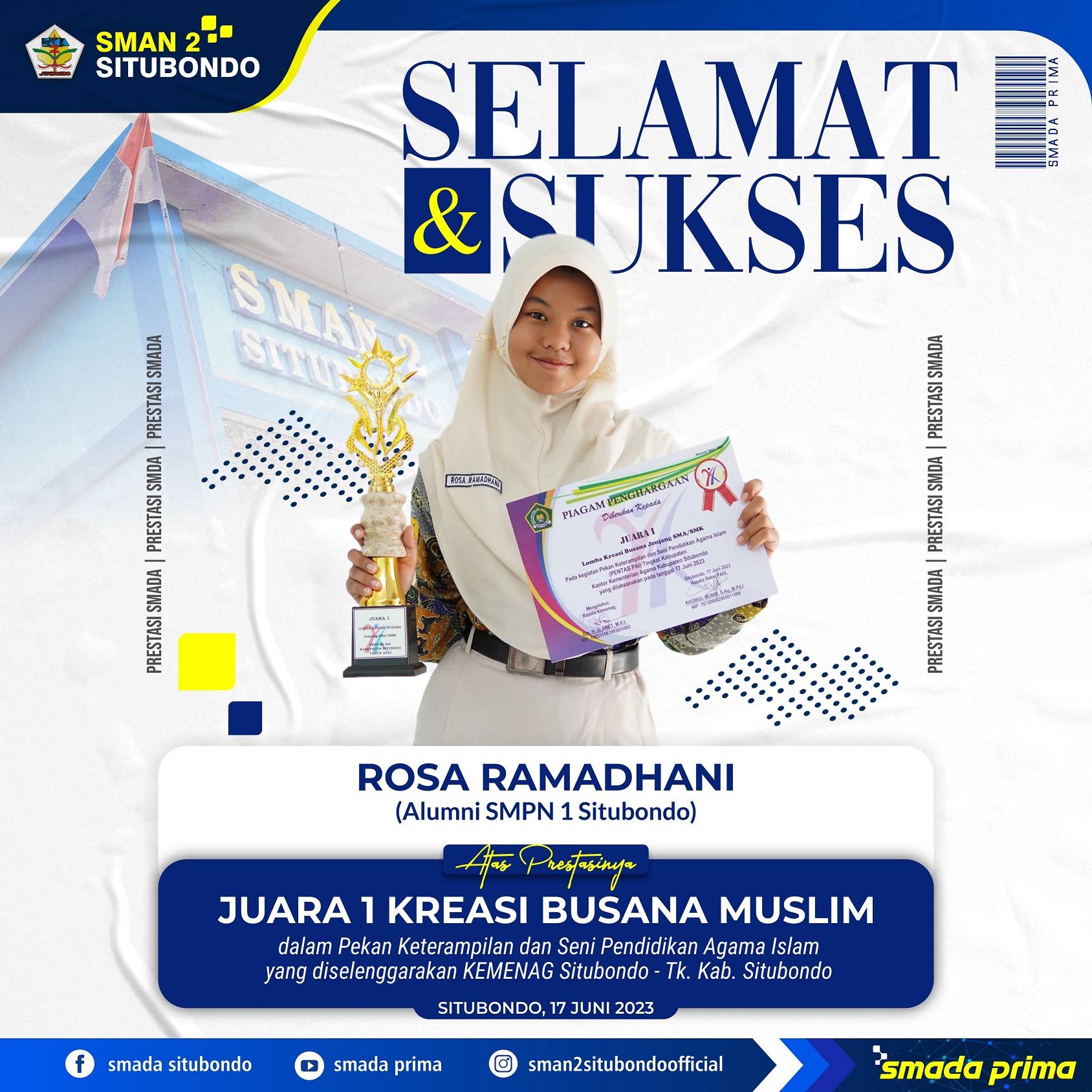 PEKAN KETERAMPILAN DAN SENI PENDIDIKAN AGAMA ISLAM - LOMBA KREASI BUSANA JENJANG SMA/SMK