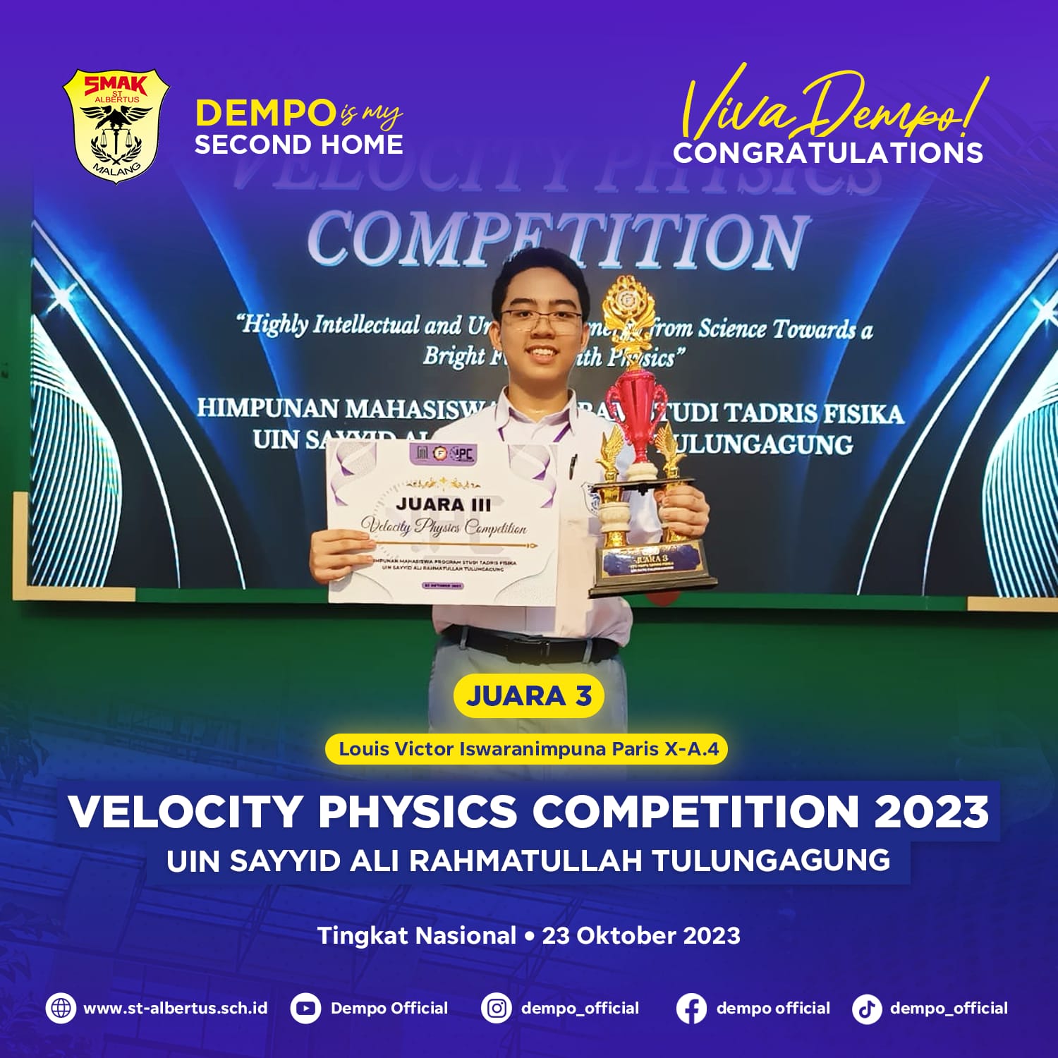  Velocity Physics Competition 