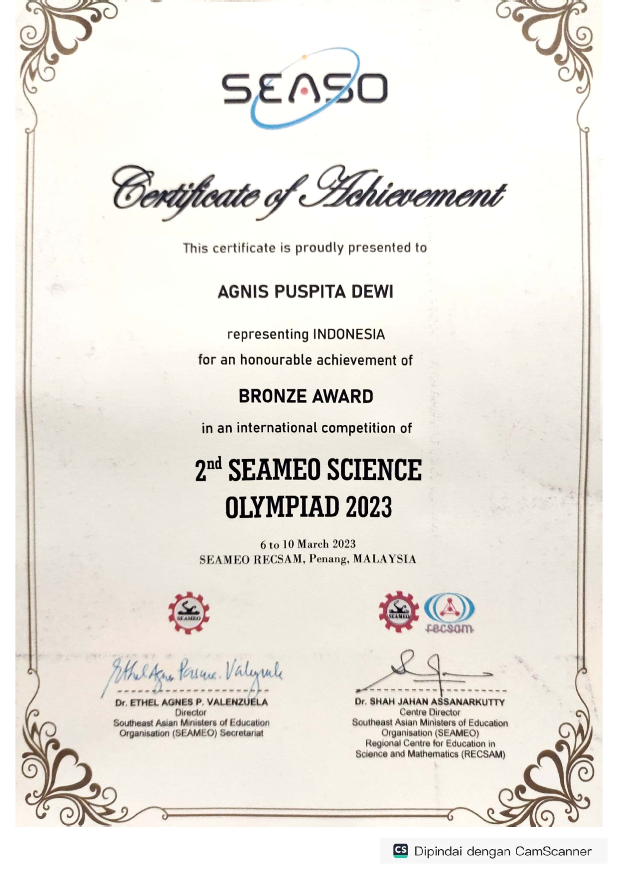 SEAMEO Science Olympiad 2023