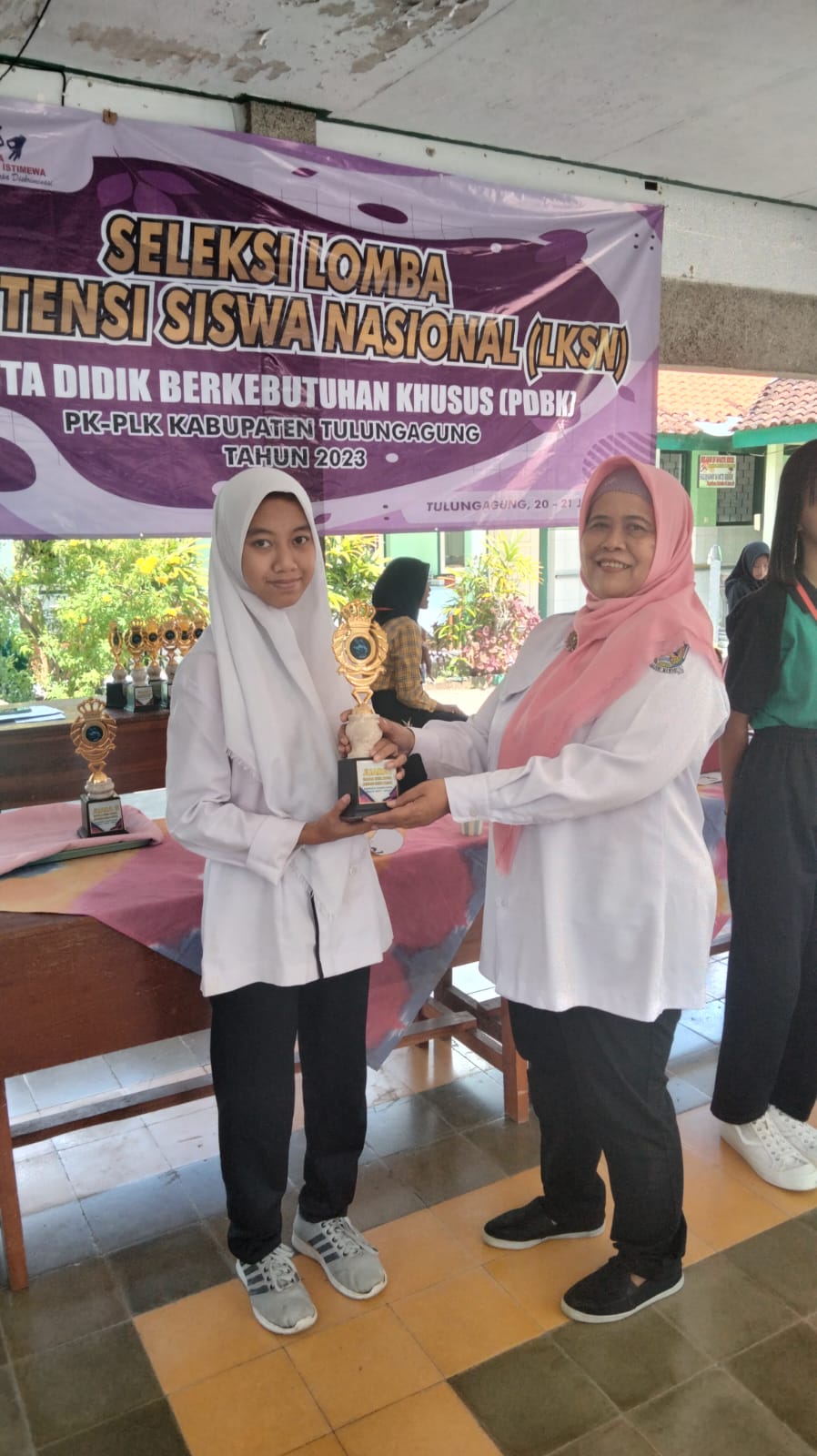 Juara 1 Lomba Tata Boga SMPLB/SMALB Tingkat Kabupaten Tahun 2023